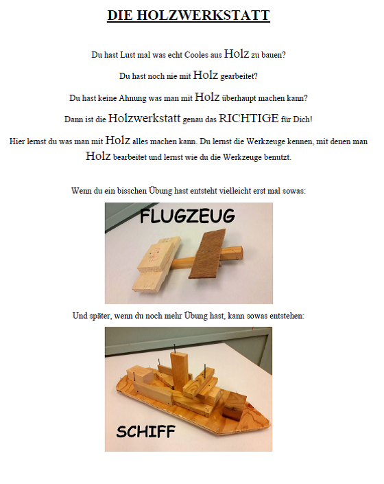 holzwerkstatt